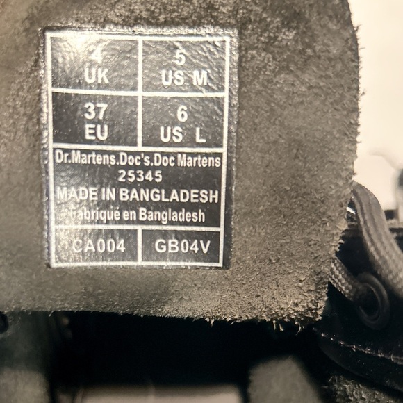 Dr. Martens 1460 Bex Black Smooth Leather Combat Boots | Size 5 - Picture 7 of 7